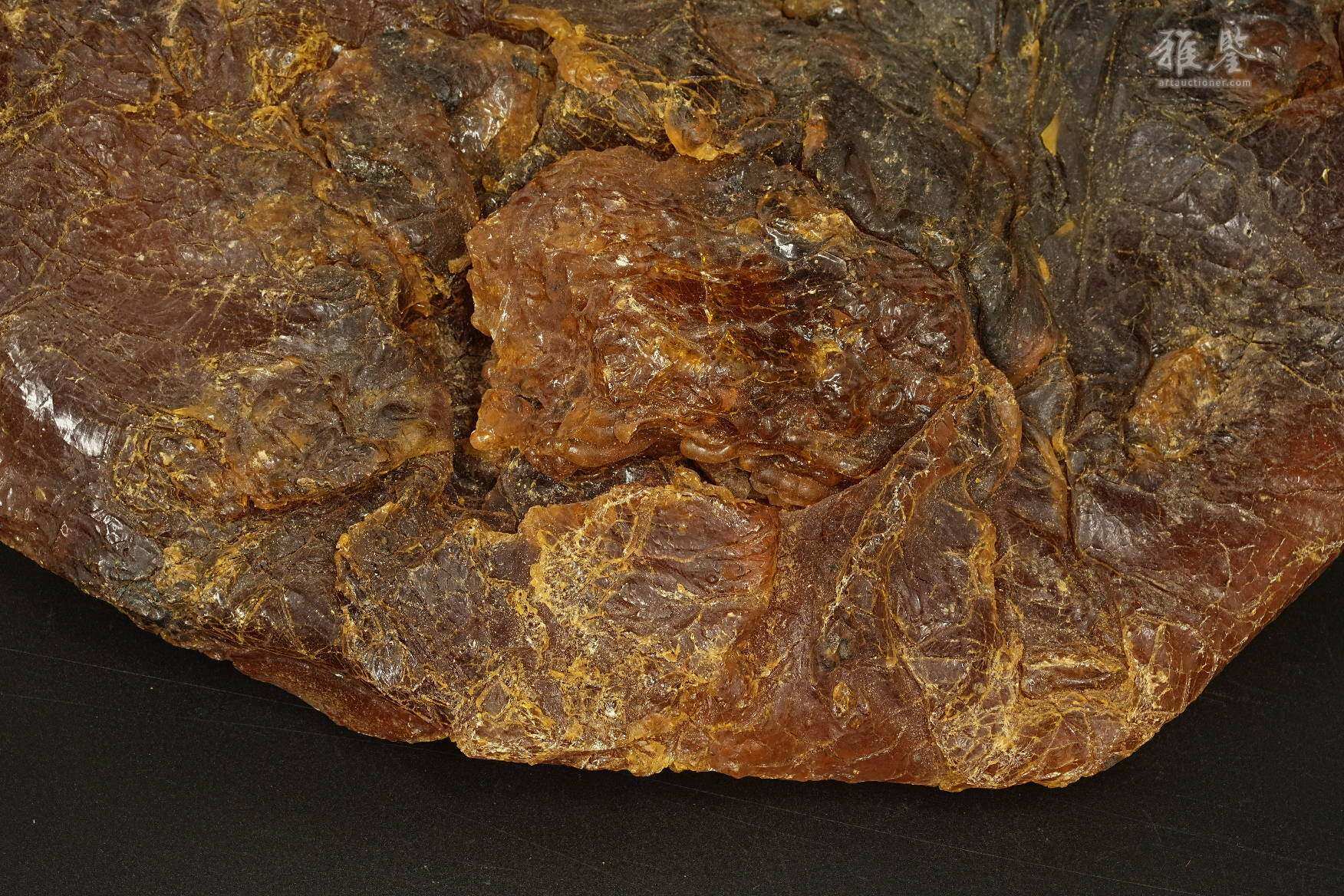 天然琥珀 大谷家藏 资料附 日本桐箱附 本物保证